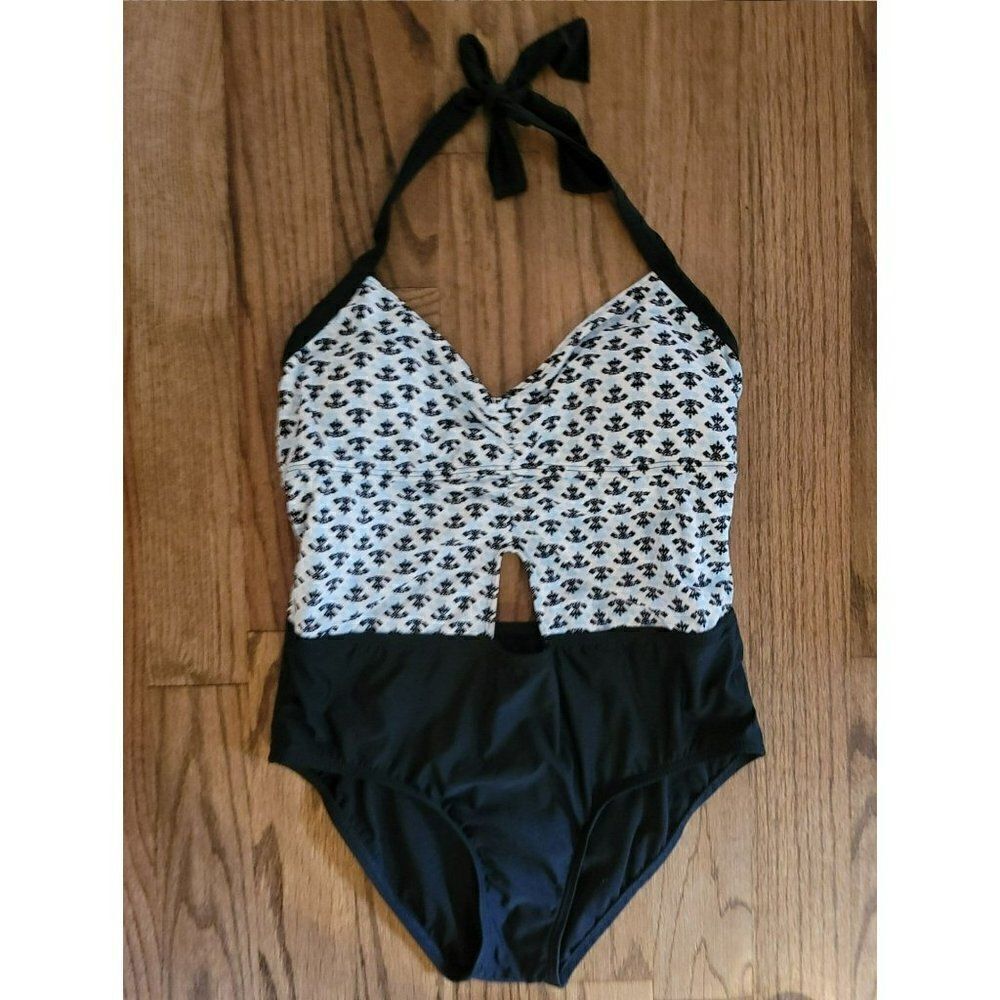 ATHENA Sweetheart Haulter One-Piece Swimsuit Women's Size 8